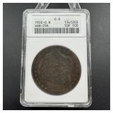 Soapbox 1900-o Vam-29a G6 Morgan Silver Dollar