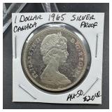 1965 Canadian Silver Dollar Proof