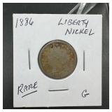 1886 Liberty V Nickel
