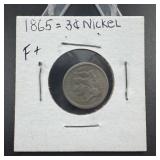 1865 3 cent nickel