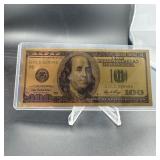 $100 GOLD foil note