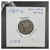 1927-S Mercury Silver Dime