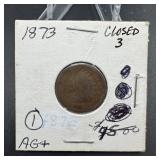 1873 Indian Head Cent
