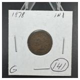 1878 Indian Head Cent