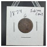 1874 Indian Head Cent
