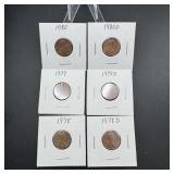 Lot of 1970s Lincoln Cents