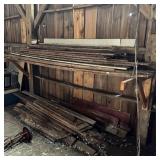 Two Piles Of Oak Barn Boards
