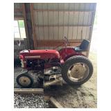 International Cub Lowboy Tractor With Woods Belly
