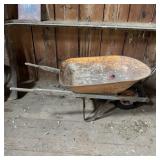 Vintage Metal Wheelbarrow
