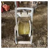 Hose Reel With Electric Fence Wire
