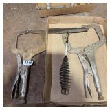 Welding Clamps & Chipping Hammer - 2 Vise-grip Wel