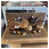 Wooden Mushroom Plaque
