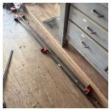 Pipe Furniture Clamps - 2 Approximately 7-foot Pip
