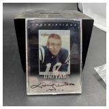 JOHNNY UNITAS AUTOGRAPH CARD