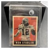 KEN STABLER AUTOGRAPH CARD