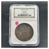 1889-cc Key Date Morgan Silver Dollar