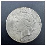 1928 Key Date Peace Dollar