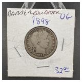 1898 Barber Quarter