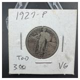 1927 Standing Liberty Silver Quarter