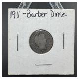 1911 Barber Silver Dime