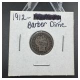1912 Barber Silver Dime