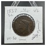 1837 Large Cent