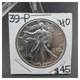 1939 Walking Liberty Silver Half Dollar