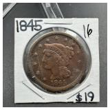 1845 Large Cent