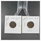 1897 & 1898 Indian Head Cents
