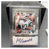 JOE NAMARH AUTOGRAPH CARD