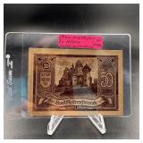 1920 Austrian 50heller Note Hi Grade