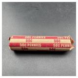 Vintage Wheat Penny Roll Of 50