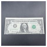 Rare 1974 $1 Off-center Error Note
