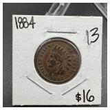 1884 Indian Head Cent