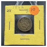1862 Indian Head Cent