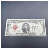 1928 $5 United States Note ï¿½ Red Seal