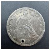 1871 Trade Silver Dollar