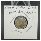 1964 Roosevelt Dime  Toner