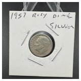 1957 Roosevelt Dime
