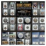 Rare Coins, Carson City Morgan Dollars, Peace Dollars, Trade