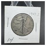 1943-S Walking Liberty Half Dollar