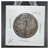 1940 Walking Liberty Half Dollar