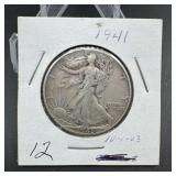 1941 Walking Liberty Half Dollar