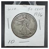 1936 Walking Liberty Half Dollar