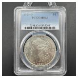 1921-d Morgan Silver Dollar Pcgs Ms63
