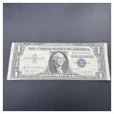1957-b $1 Silver Certificate Error Note