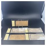 Five Philippine Emergency Currency Notes Lot