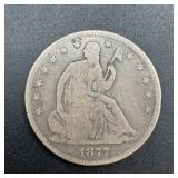 1877 Seated Liberty Half Dollar