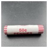Roll Of 1950s Wheat Pennies
