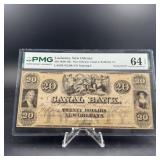 Pmg Choice Uncirculated 64 Epq Louisiana $20 New O